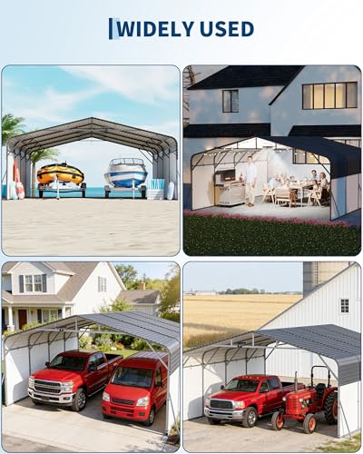 20x20FT Metal Carport Heavy