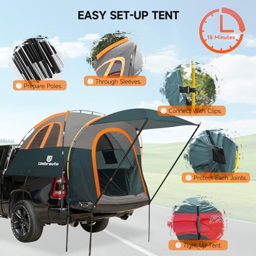 Truck Bed Tent with Awning