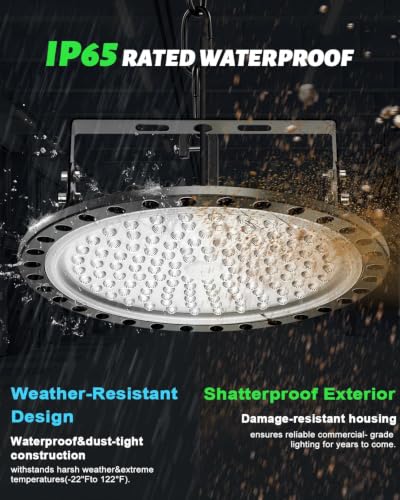 10 Pack 500W UFO LED High Bay Lights