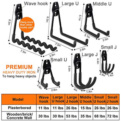 24PCS Garage Hooks