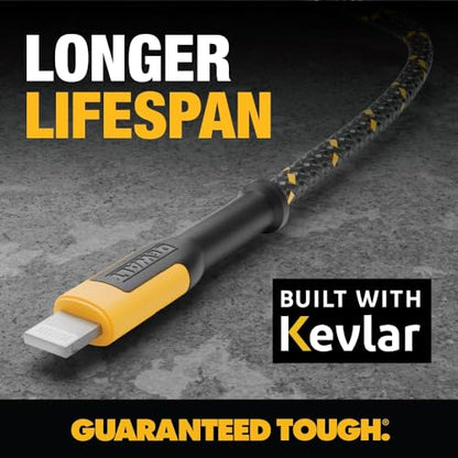 Heavy Duty USB to Lightning Cable [Apple MFi Certified] Durable iPhone Charger