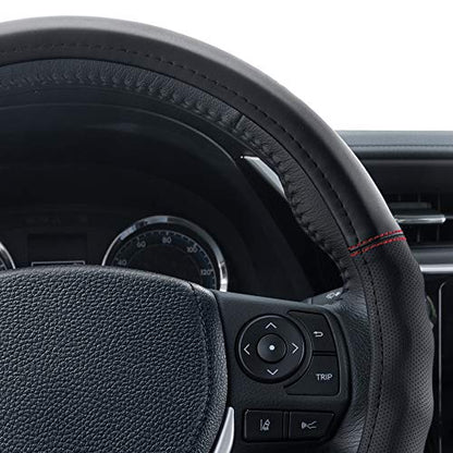 Faux Leather Steering Wheel Cover