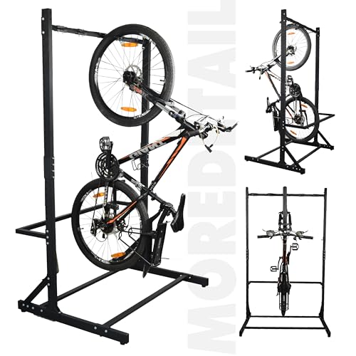 Freestanding 5 Bike Storage Rack Garage Bicycle Organizer Stand
