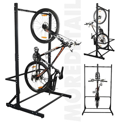 Freestanding 5 Bike Storage Rack Garage Bicycle Organizer Stand
