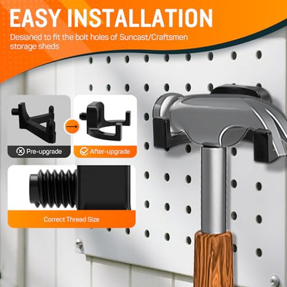 6Pcs Storage Shed Hooks Compatible with Suncast Shed