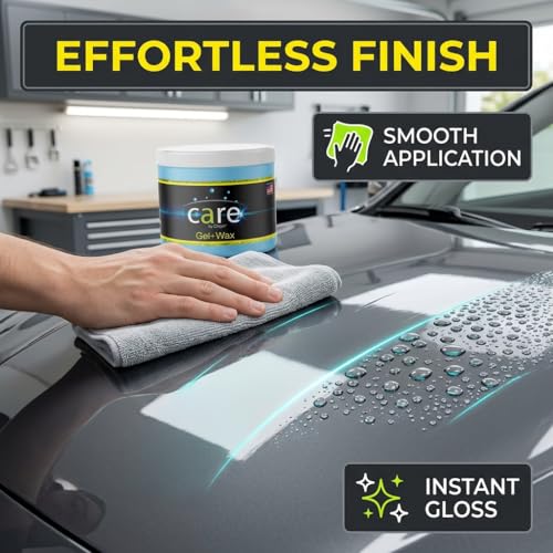 Care Gel-Wax, Car Wax for Shiny Finish, Reduces Water Spot, Durable, Effective on Various Surfaces, 26 Oz. (26 Fl Oz)