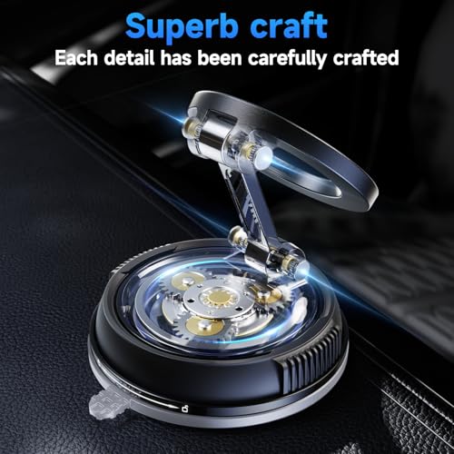 Car Phone Holder for Magsafe [78+LBS Strongest Suction & 2400gf Strongest Magnetic] 360° Adjustable Car Phone Mount
