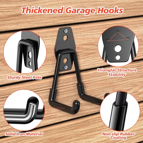 MKRUI 30 Pack Garage Hooks for Storage & Hanging Items
