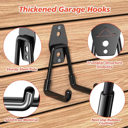 MKRUI 30 Pack Garage Hooks for Storage & Hanging Items