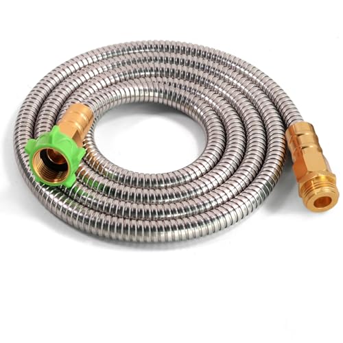 Metal Short Garden Hose 10 Ft 12 Ft (10 Foot)