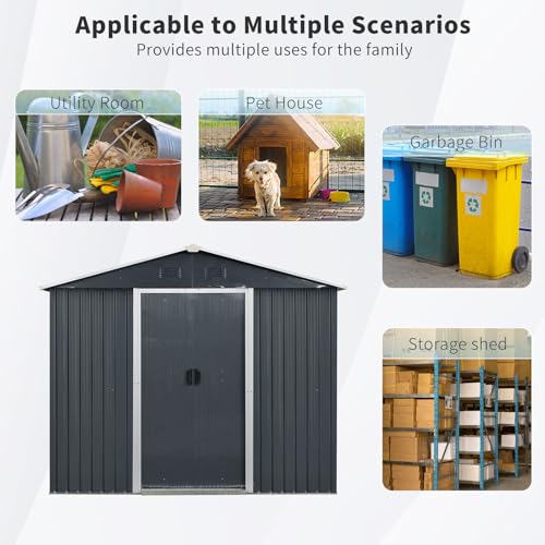 4x8 FT Outdoor Storage Shed