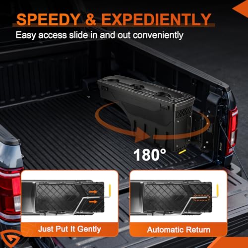 Truck Bed Swinging Toolbox Fits for Dodge Ram 1500 2500 (7.5 Count)