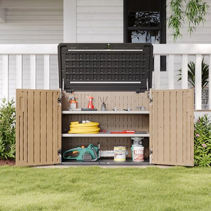 Outdoor Storage Cabinet 35 Cu.Ft 2 Shelves