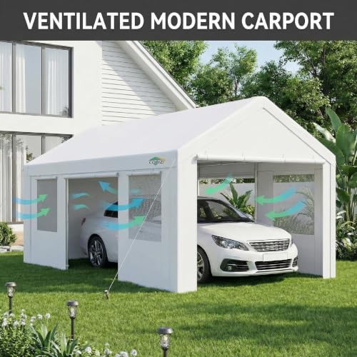 Carport Canopy 12x20 Heavy Duty Portable Garage