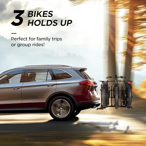 Foldable 3 Ebike Rack with Ramp (3 Count)