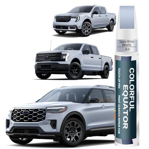 A3 Space White Metallic Touch Up Paint for Ford