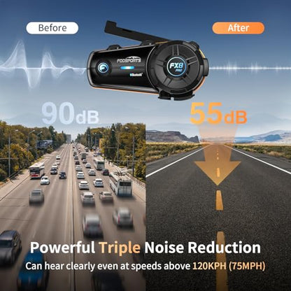 FX8 PRO Motorcycle Bluetooth Intercom