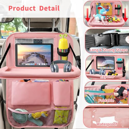 Car Backseat Organizer with Tray (2 Count)