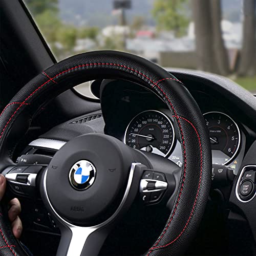 Leather Car Steering Wheel Cover