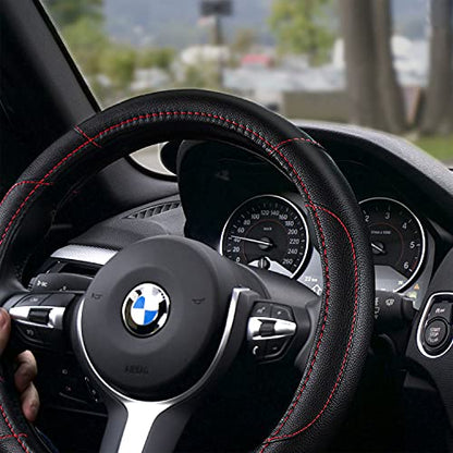 Leather Car Steering Wheel Cover