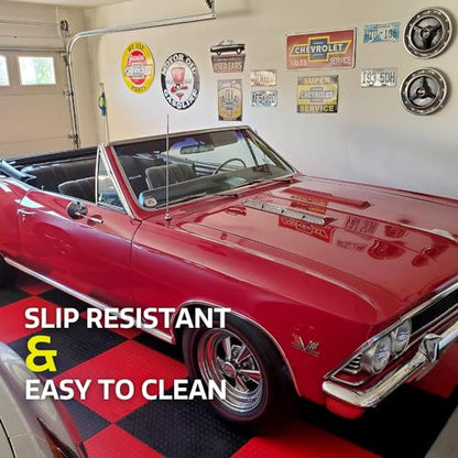 SnapLock GarageDeck 12"x12" Interlocking Garage Floor Tiles (24 Sq Ft)