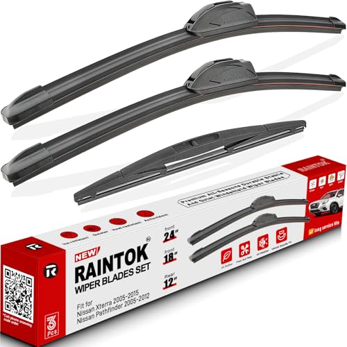 3 Pack Windshield Wiper Blades Replacement for Nissan Xterra 2005