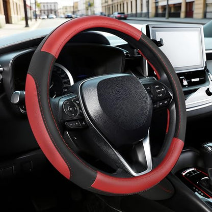 Car Steering Wheel Cover for F150 Tundra Range Rover 15.5"