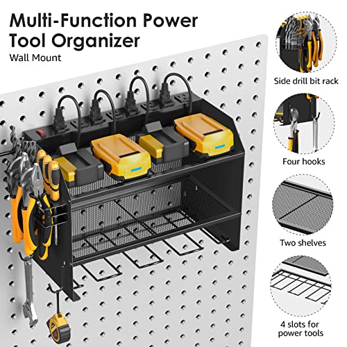 Wall Mount Modular Tool Charging Organizer