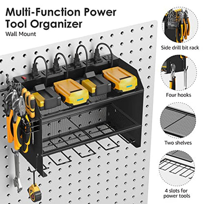 Wall Mount Modular Tool Charging Organizer (2 Count)