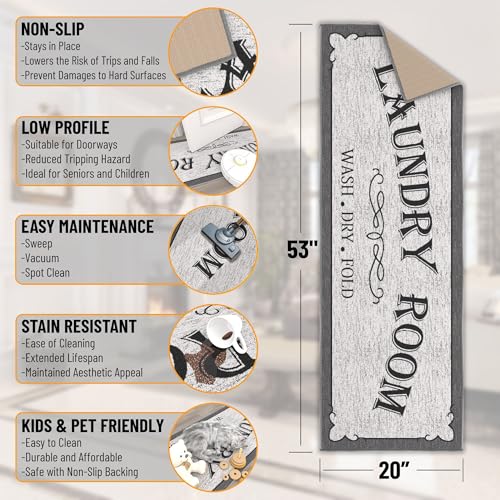 20" x 53" Laundry Room Rug