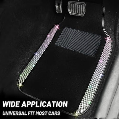 Multicolor Bling Car Floor Mats Full Set