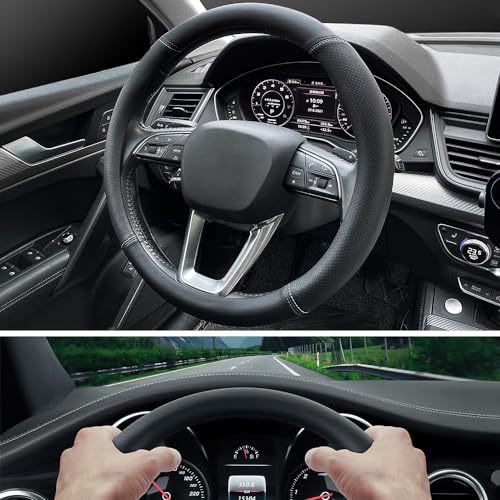 Nappa Premium Leather car Steering Wheel Cover