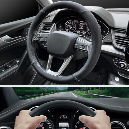 Nappa Premium Leather car Steering Wheel Cover