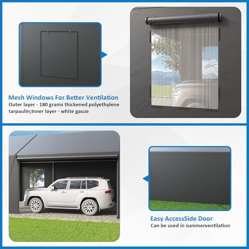 20x20 FT Heavy Duty Carport Tent with All