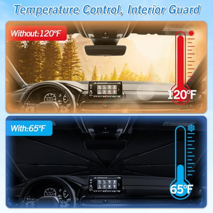Windshield Sun Shade Umbrella for Honda CR (5 Count)