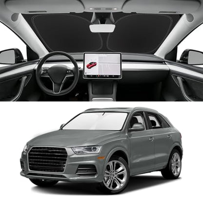 Custom Fit Windshield Sun Shade for Audi Q3 2013