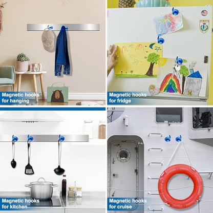 Magnetic Hooks for Cruise Cabins (6 Count)
