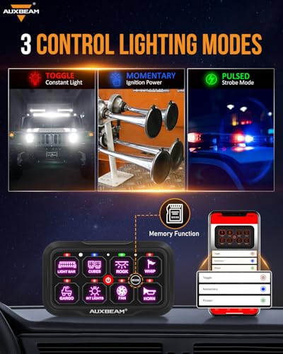 8 Gang Switch Panel Bluetooth AR