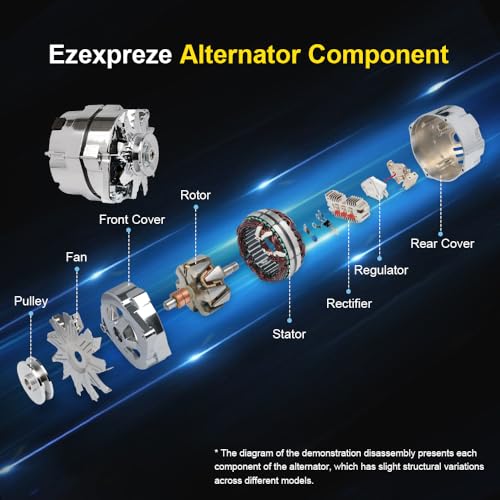 New Chrome 1 Wire Self Exciting Alternator High Output 120Amp Replacement for GM 305 350 BBC SBC 10SI for Chevy for Buick Street Rod Hot Rod