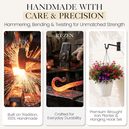 Plant Hangers Outdoor or Indoor Heavy Duty Wall Bracket Hooks (2 Count)