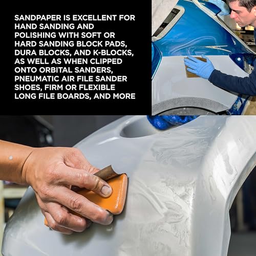 Premium 5000 Grit Wet or Dry Sandpaper Sheets (25 Count)