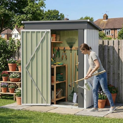 5x3 FT Outdoor Storage Shed with Floor Frame