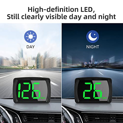 GPS Digital Speed Meter Speedometer HUD with MPH Speed Head Up Display for All Cars