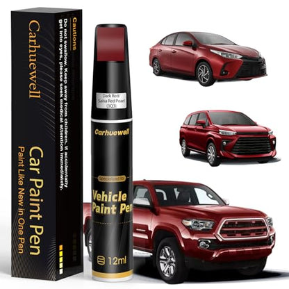 3Q3 Dark Red Salsa Red Pearl Touch Up Paint Compatible with Toyota