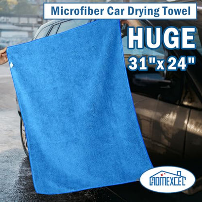 Professional Large Microfiber Car Drying Towels 2 Pack (2 Count)