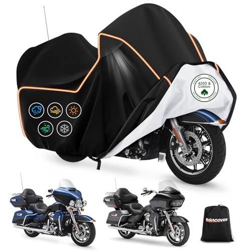 Motorcycle Cover for Harley Davidson Ultra Limited withTrunk Models