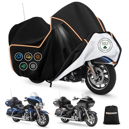 Motorcycle Cover for Harley Davidson Ultra Limited withTrunk Models