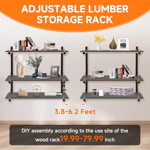 4 Pack Lumber Rack Wall Mount (4 Count)