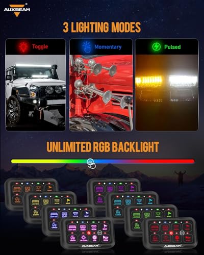 8 Gang Switch Panel Bluetooth RGB AC