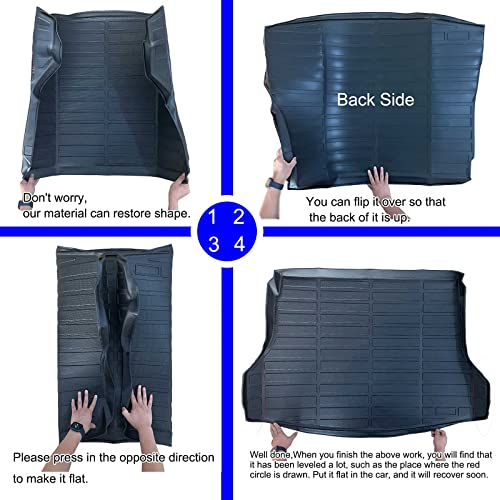 Cargo Liner Custom for 2022 2023 2024 Hyundai Ioniq 5 （Not fit for 2025 Ioniq 5）& Ioniq 5 N 2025 Fit Cargo Mat Floor Mat Trunk Mat Hyundai Ioniq 5 All Weather Trunk Liner Black Accessories